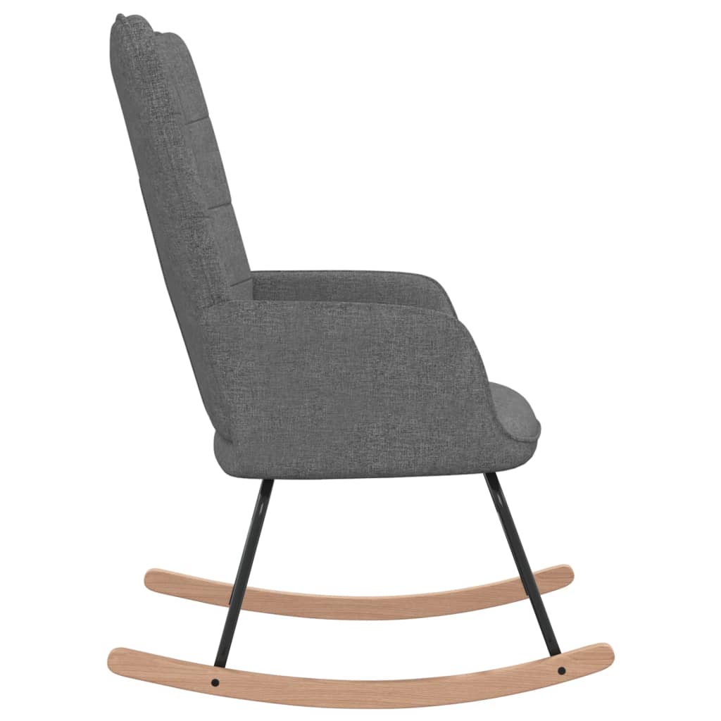 Schommelstoel stof donkergrijs is nu te koop bij PeponiXL, paradijselijk wonen!