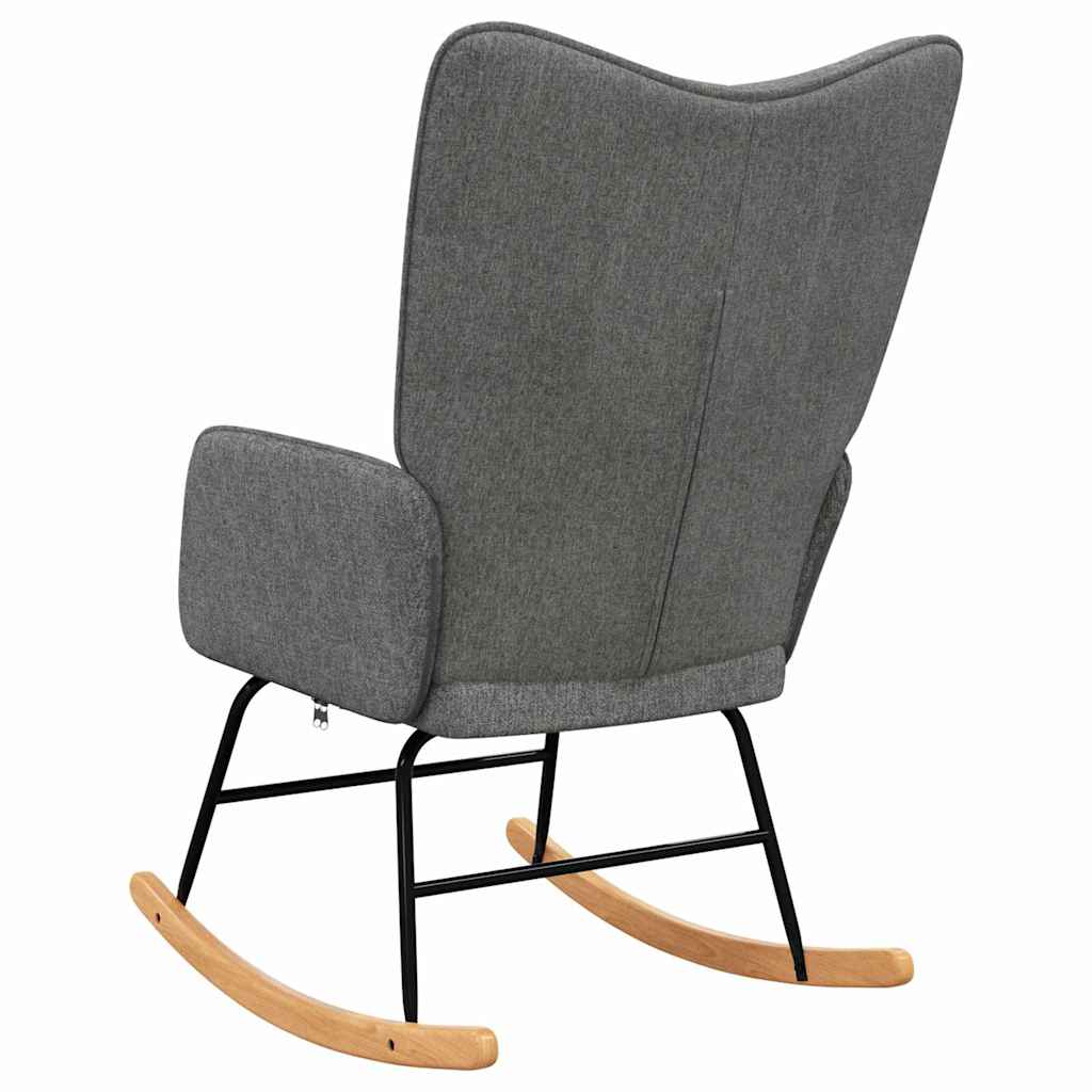 Schommelstoel stof donkergrijs is nu te koop bij PeponiXL, paradijselijk wonen!