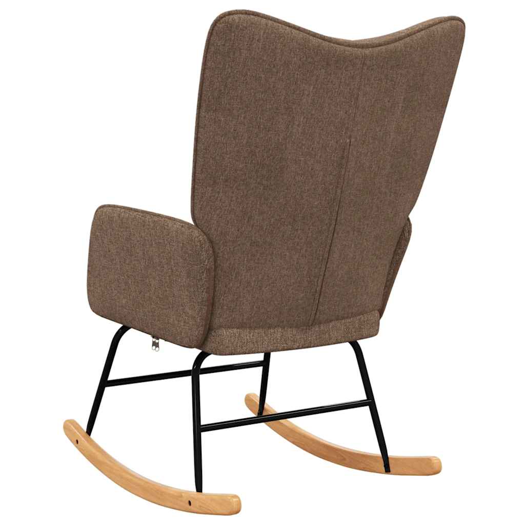 Schommelstoel stof bruin is nu te koop bij PeponiXL, paradijselijk wonen!