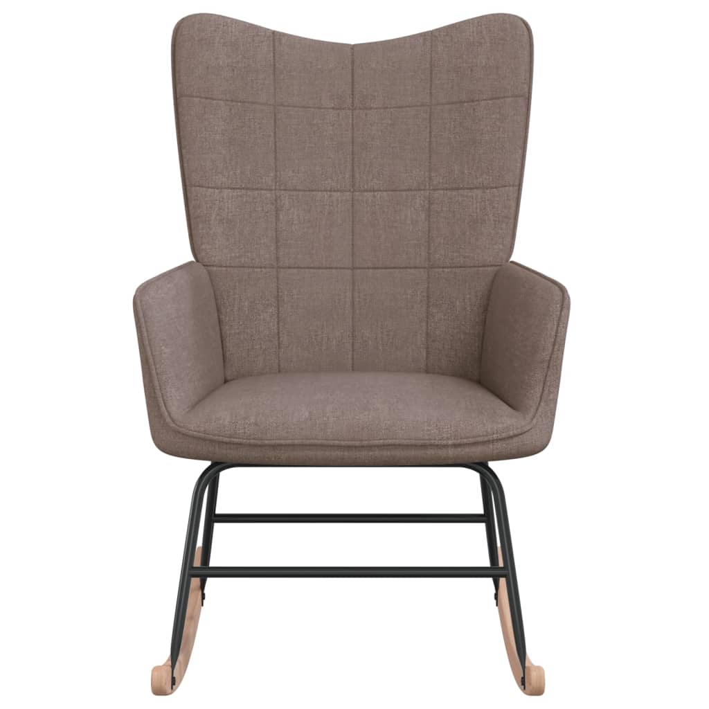 Schommelstoel stof taupe is nu te koop bij PeponiXL, paradijselijk wonen!
