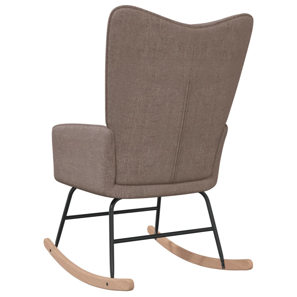 Schommelstoel stof taupe is nu te koop bij PeponiXL, paradijselijk wonen!