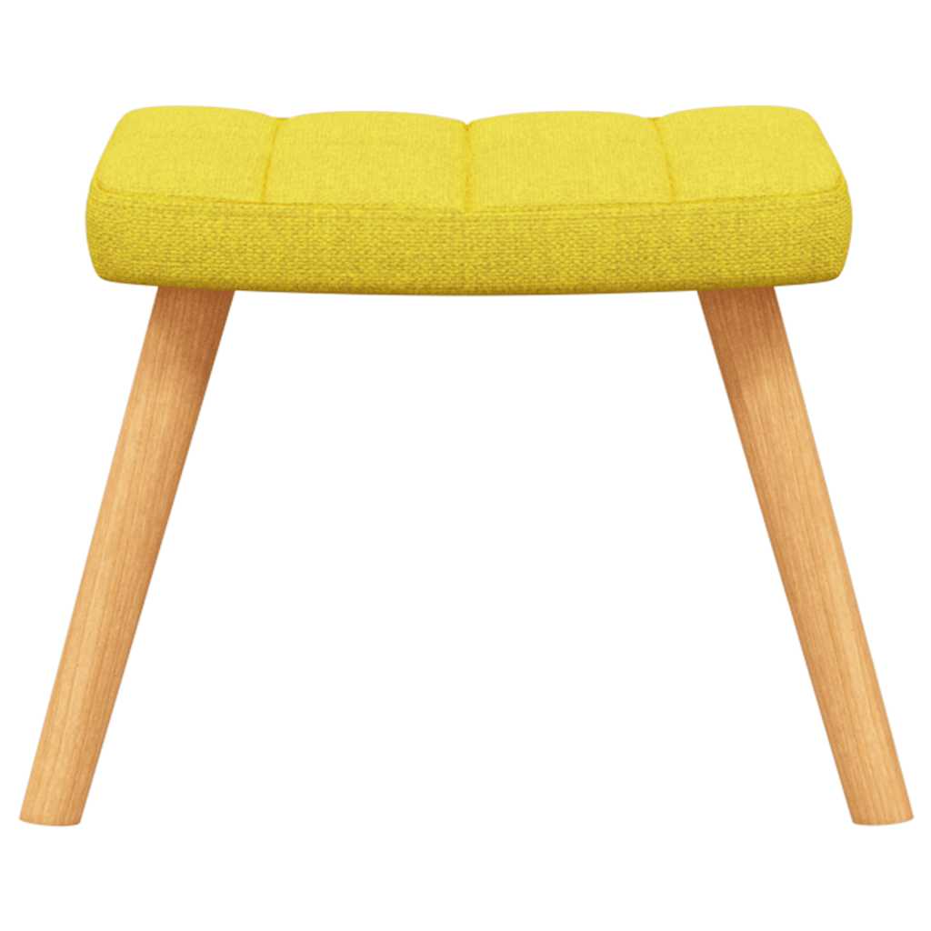 Schommelstoel met voetenbank stof mosterdgeel is nu te koop bij PeponiXL, paradijselijk wonen!