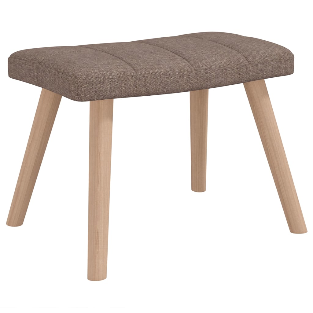Schommelstoel met voetenbank stof taupe is nu te koop bij PeponiXL, paradijselijk wonen!