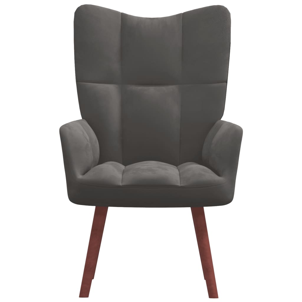 Relaxstoel fluweel donkergrijs is nu te koop bij PeponiXL, paradijselijk wonen!