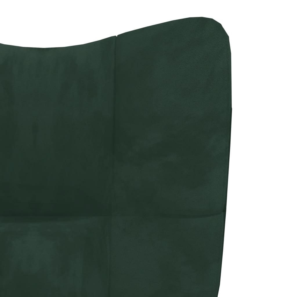 Relaxstoel fluweel donkergoen is nu te koop bij PeponiXL, paradijselijk wonen!