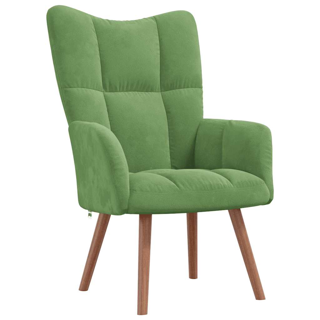 Relaxstoel fluweel lichtgroen is nu te koop bij PeponiXL, paradijselijk wonen!