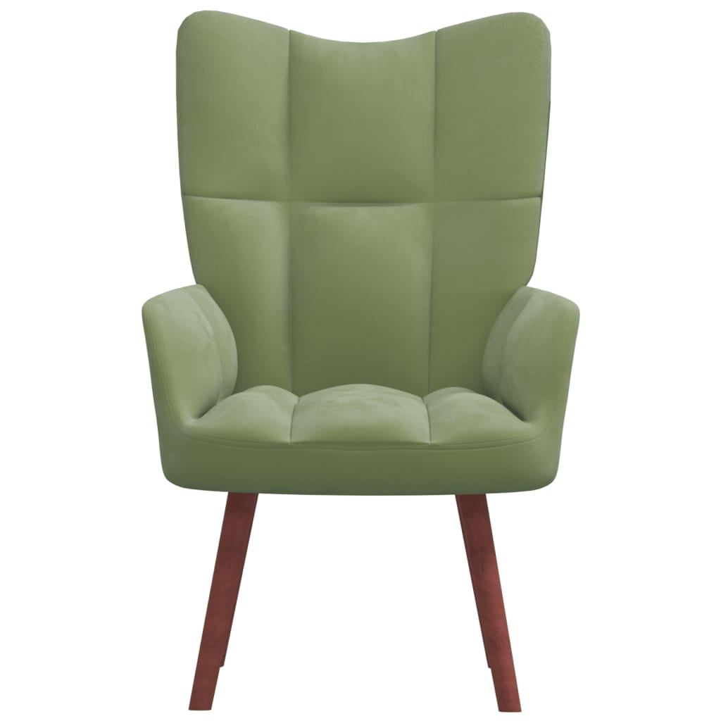 Relaxstoel fluweel lichtgroen is nu te koop bij PeponiXL, paradijselijk wonen!