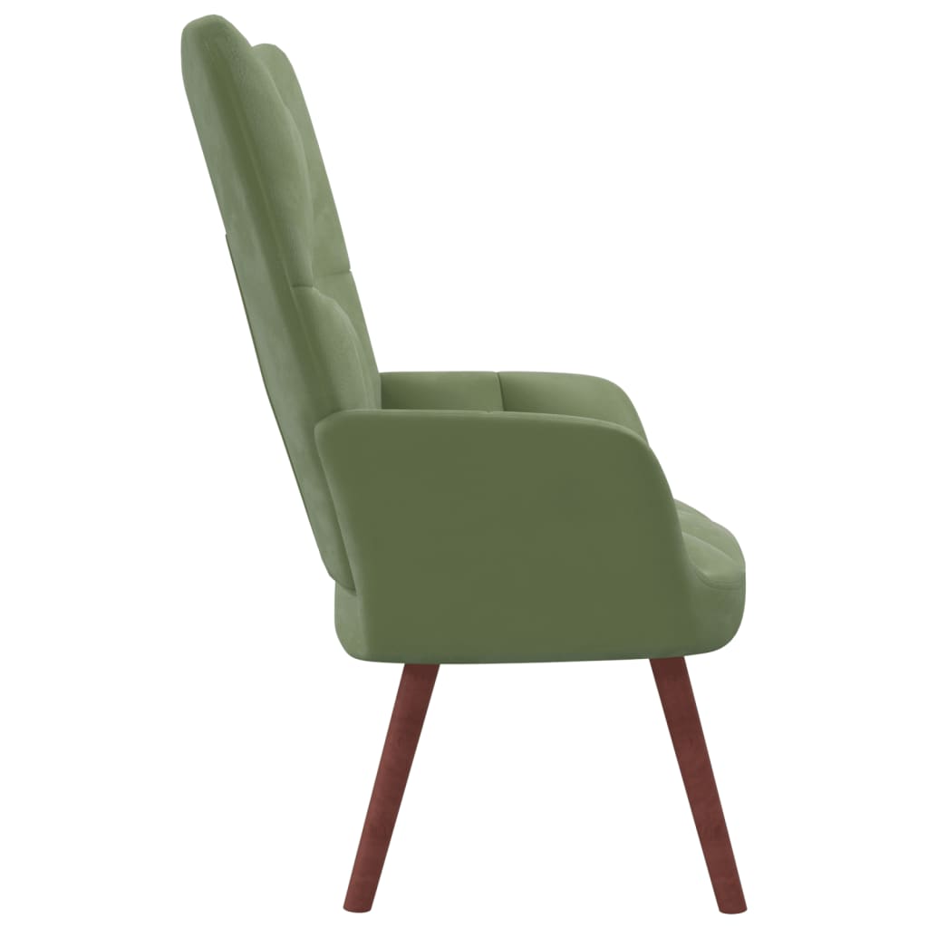 Relaxstoel fluweel lichtgroen is nu te koop bij PeponiXL, paradijselijk wonen!
