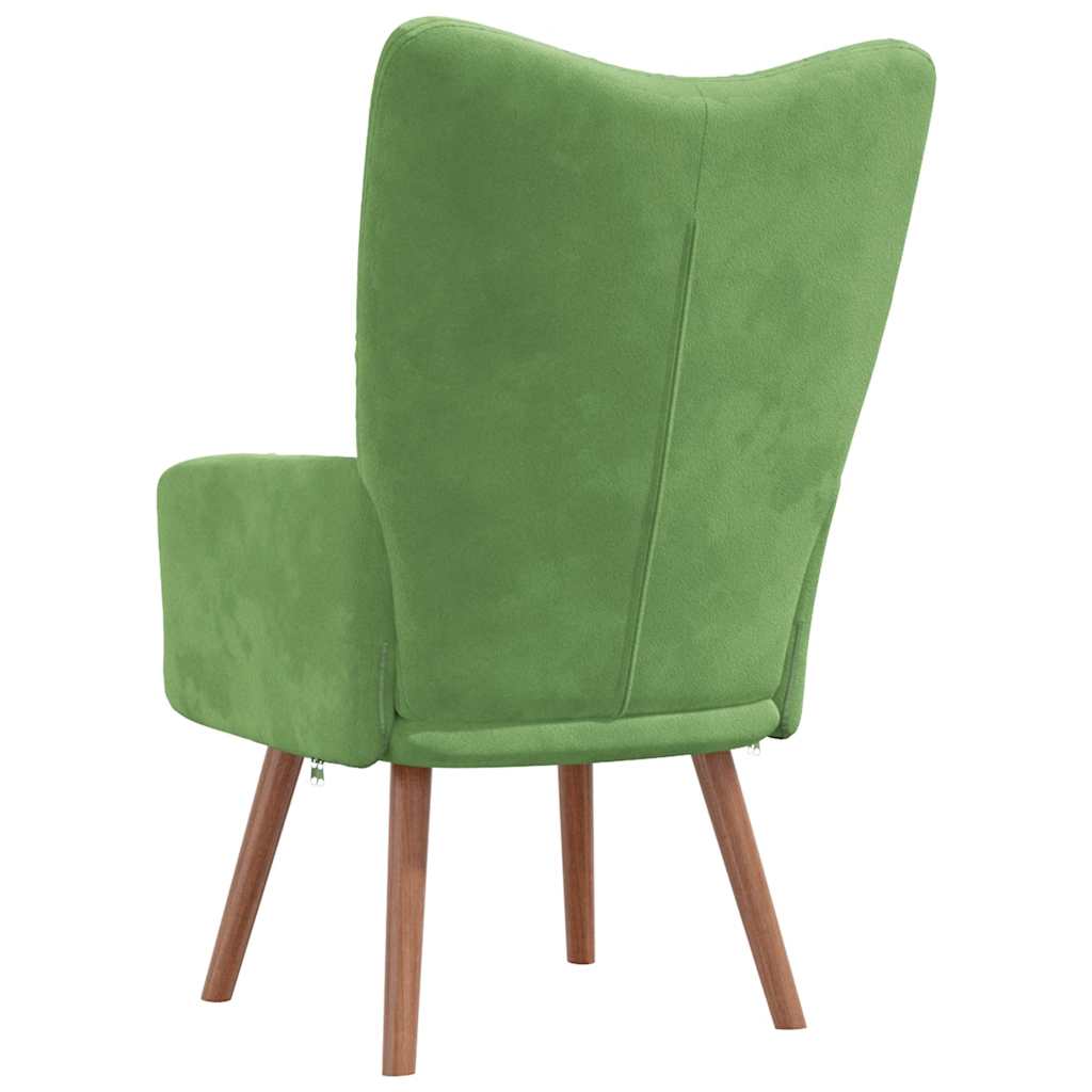 Relaxstoel fluweel lichtgroen is nu te koop bij PeponiXL, paradijselijk wonen!