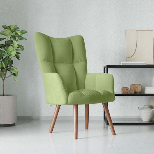 Relaxstoel fluweel lichtgroen is nu te koop bij PeponiXL, paradijselijk wonen!