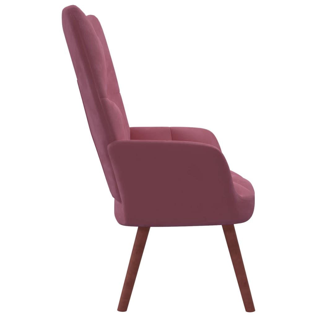 Relaxstoel fluweel roze is nu te koop bij PeponiXL, paradijselijk wonen!
