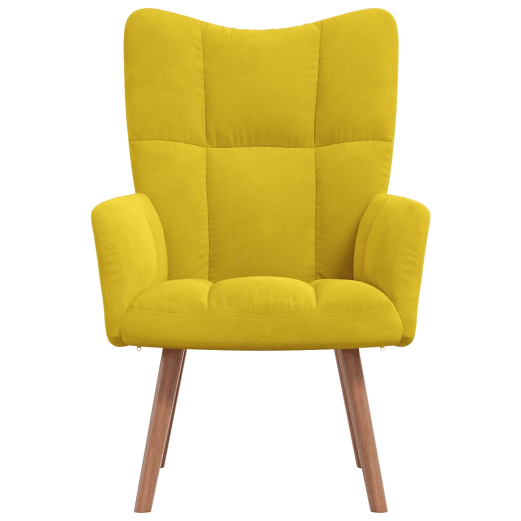 Relaxstoel fluweel mosterdgeel is nu te koop bij PeponiXL, paradijselijk wonen!