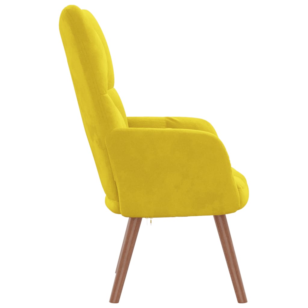 Relaxstoel fluweel mosterdgeel is nu te koop bij PeponiXL, paradijselijk wonen!