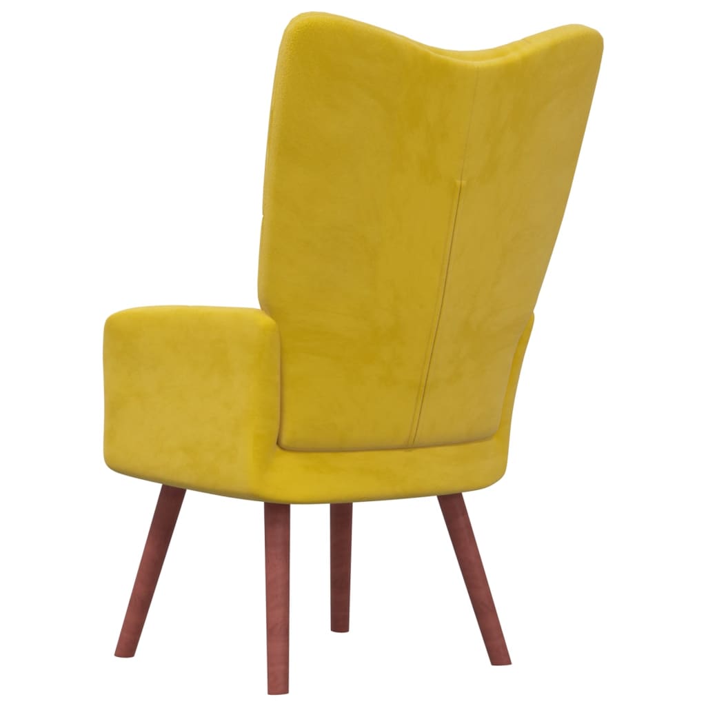 Relaxstoel fluweel mosterdgeel is nu te koop bij PeponiXL, paradijselijk wonen!