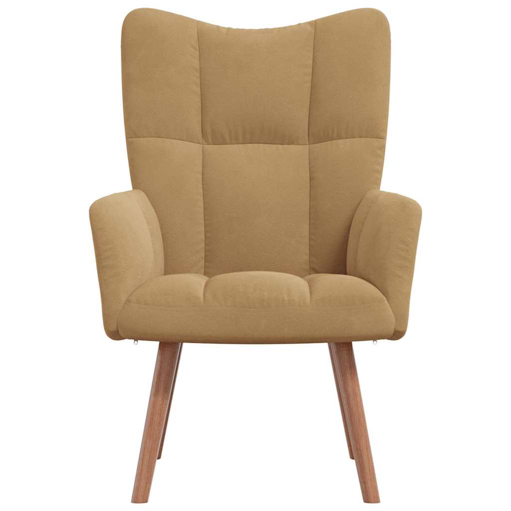 Relaxstoel fluweel bruin is nu te koop bij PeponiXL, paradijselijk wonen!