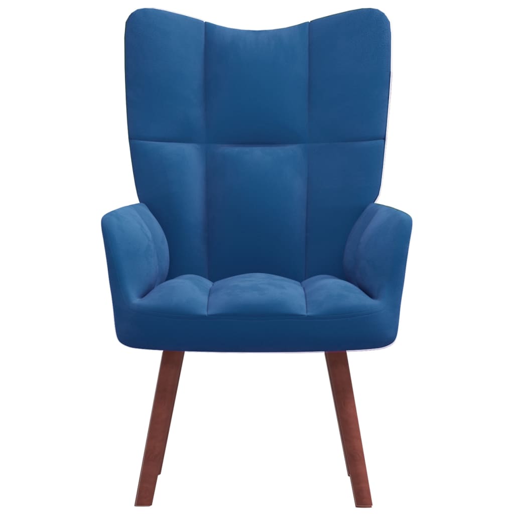 Relaxstoel fluweel blauw is nu te koop bij PeponiXL, paradijselijk wonen!