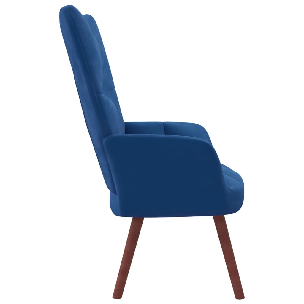 Relaxstoel fluweel blauw is nu te koop bij PeponiXL, paradijselijk wonen!