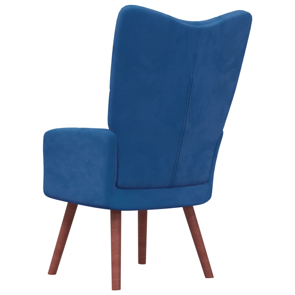 Relaxstoel fluweel blauw is nu te koop bij PeponiXL, paradijselijk wonen!