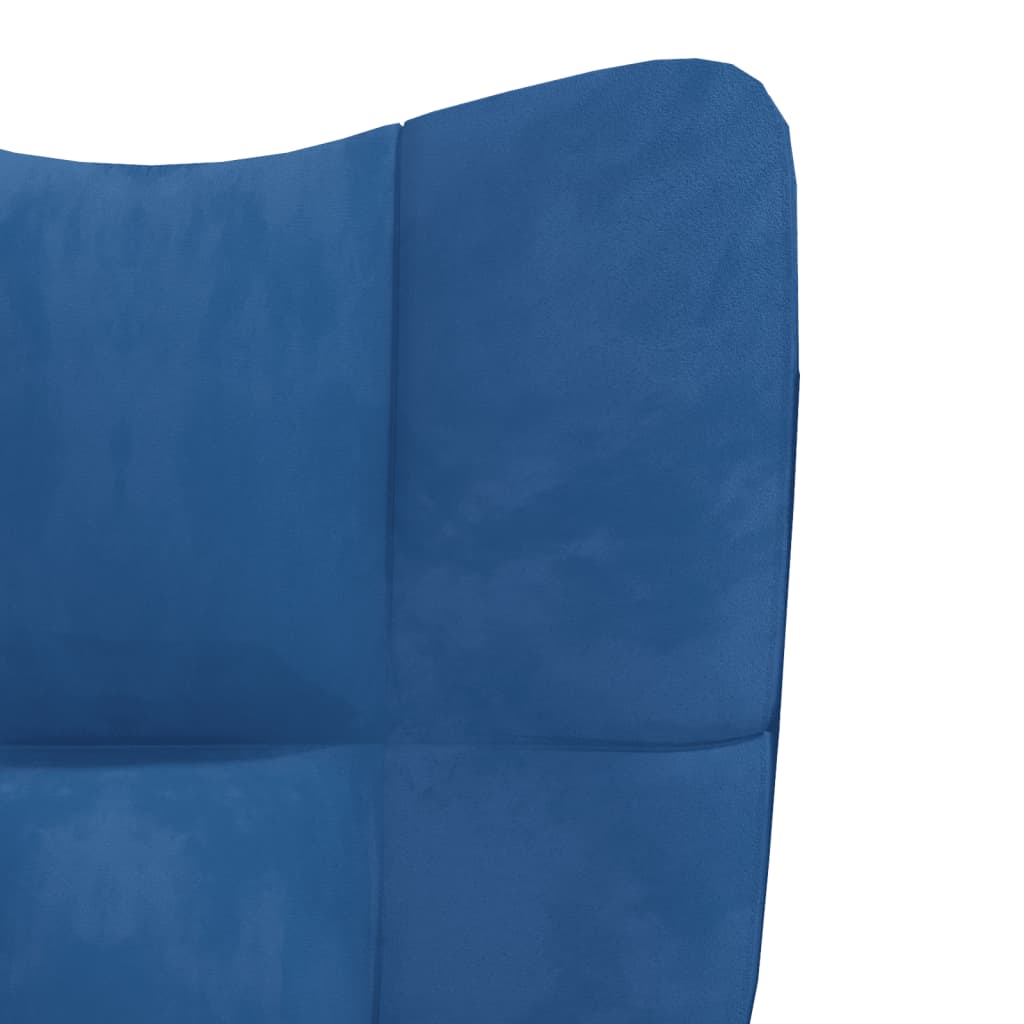 Relaxstoel fluweel blauw is nu te koop bij PeponiXL, paradijselijk wonen!