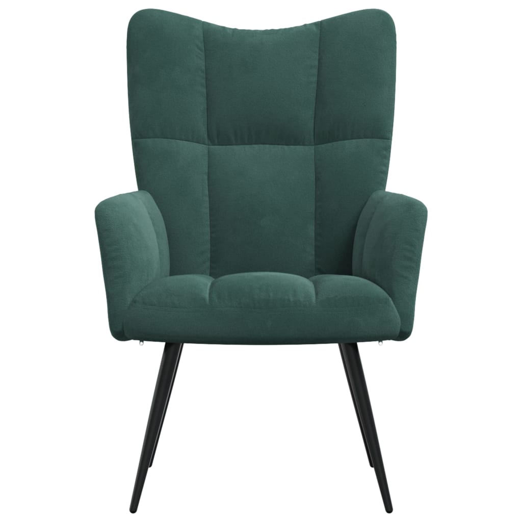 Relaxstoel fluweel donkergoen is nu te koop bij PeponiXL, paradijselijk wonen!