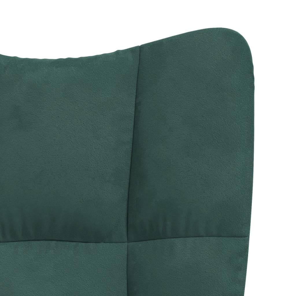 Relaxstoel fluweel donkergoen is nu te koop bij PeponiXL, paradijselijk wonen!