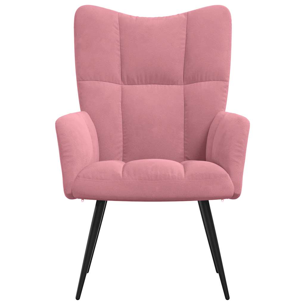 Relaxstoel fluweel roze is nu te koop bij PeponiXL, paradijselijk wonen!