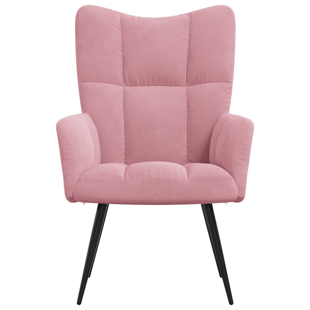 Relaxstoel fluweel roze is nu te koop bij PeponiXL, paradijselijk wonen!