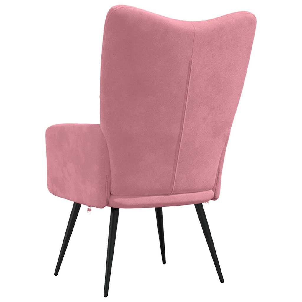 Relaxstoel fluweel roze is nu te koop bij PeponiXL, paradijselijk wonen!