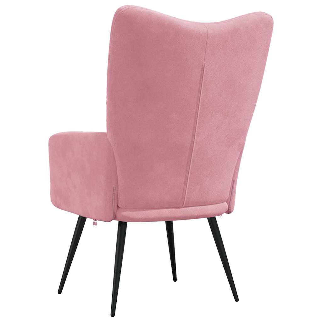 Relaxstoel fluweel roze is nu te koop bij PeponiXL, paradijselijk wonen!