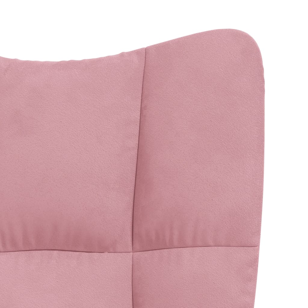 Relaxstoel fluweel roze is nu te koop bij PeponiXL, paradijselijk wonen!