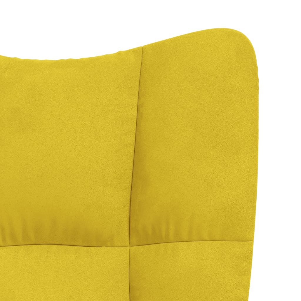 Relaxstoel fluweel mosterdgeel is nu te koop bij PeponiXL, paradijselijk wonen!