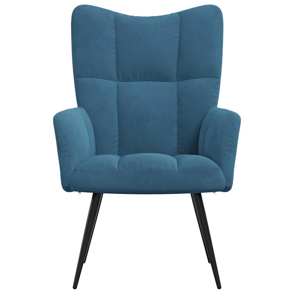 Relaxstoel fluweel blauw is nu te koop bij PeponiXL, paradijselijk wonen!