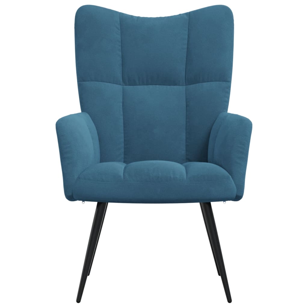 Relaxstoel fluweel blauw is nu te koop bij PeponiXL, paradijselijk wonen!