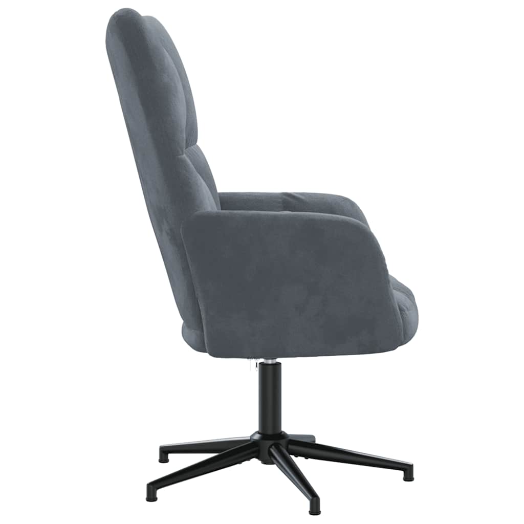 Relaxstoel fluweel donkergrijs is nu te koop bij PeponiXL, paradijselijk wonen!