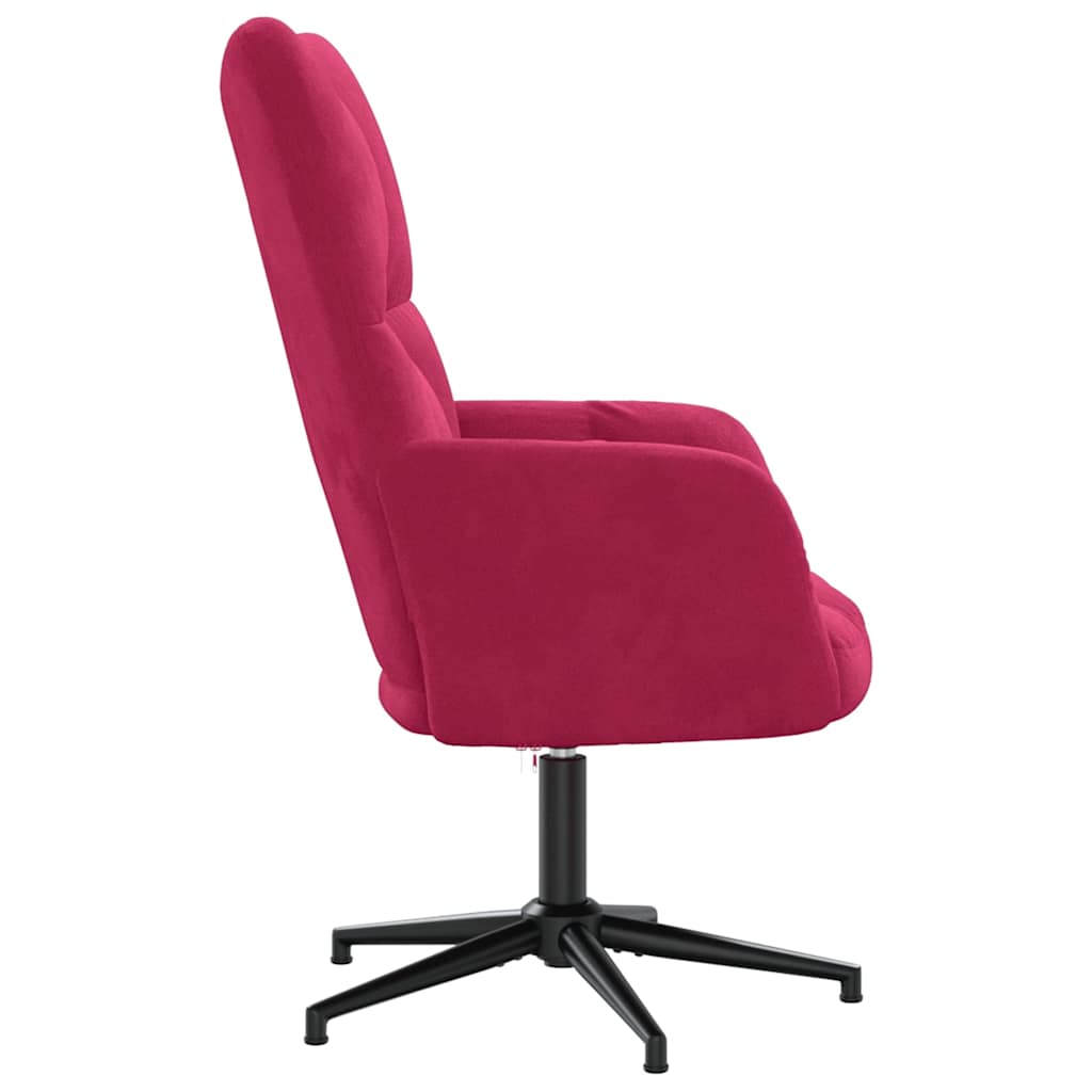 Relaxstoel fluweel wijnrood is nu te koop bij PeponiXL, paradijselijk wonen!