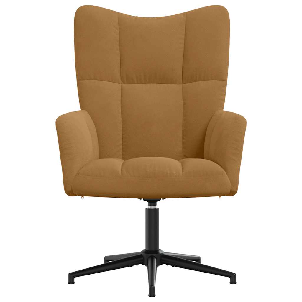 Relaxstoel fluweel bruin is nu te koop bij PeponiXL, paradijselijk wonen!