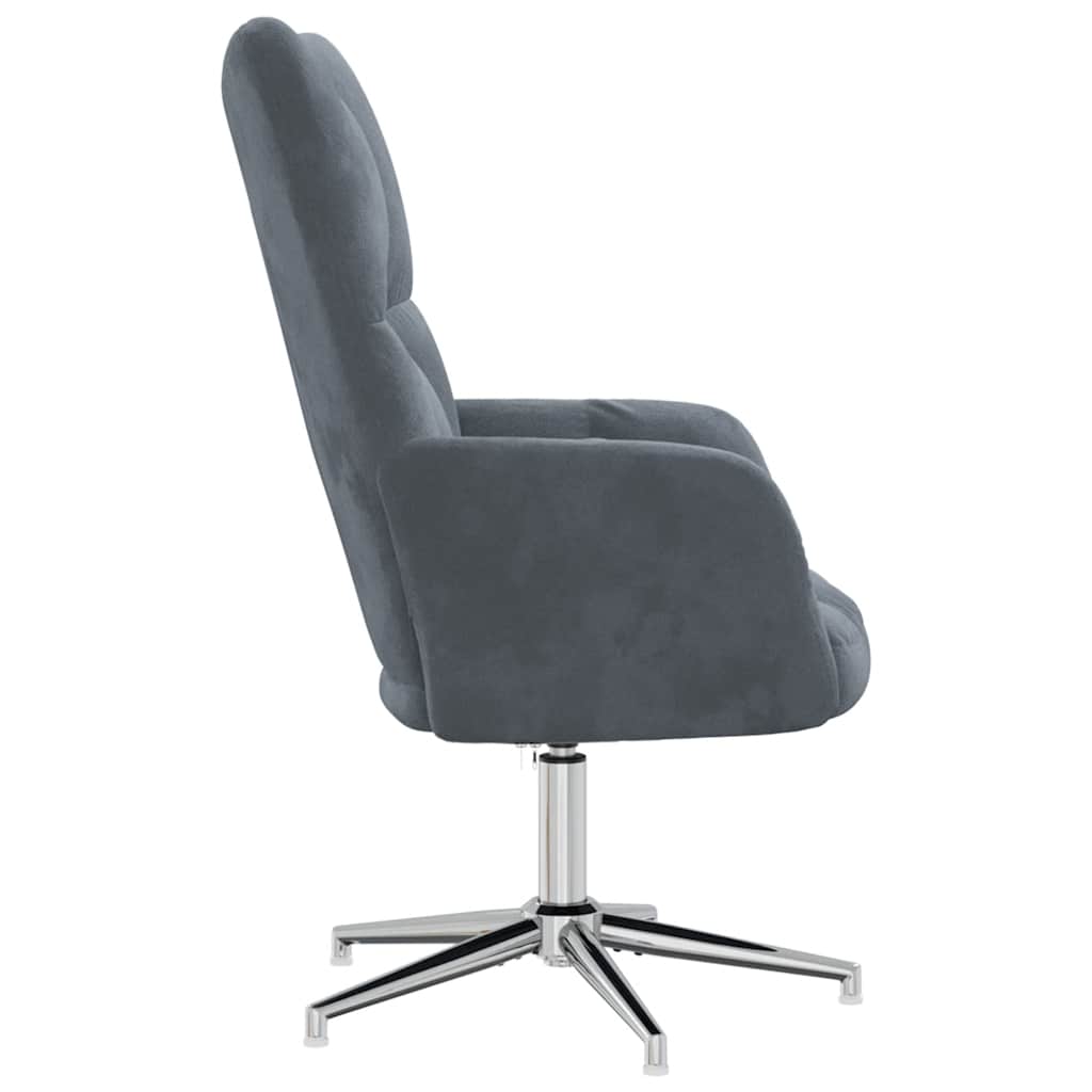 Relaxstoel fluweel donkergrijs is nu te koop bij PeponiXL, paradijselijk wonen!