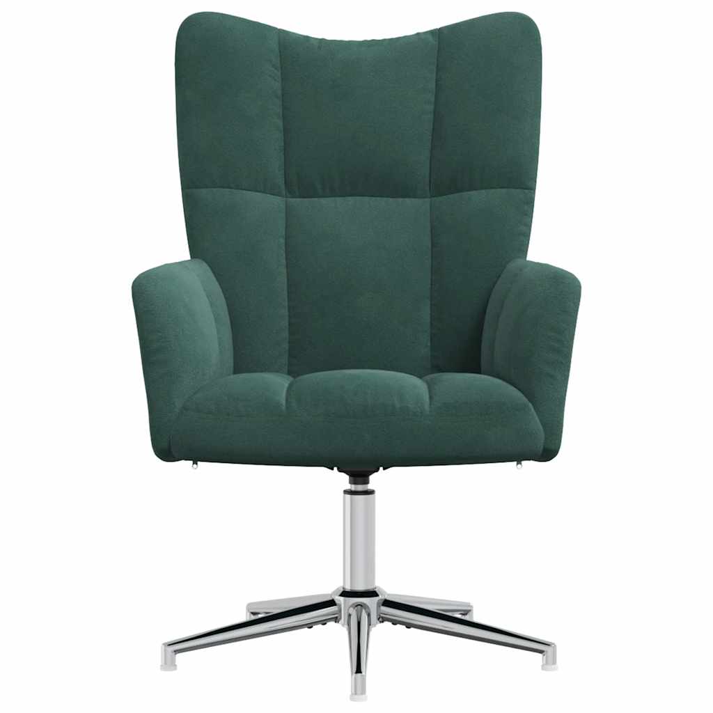 Relaxstoel fluweel donkergoen is nu te koop bij PeponiXL, paradijselijk wonen!