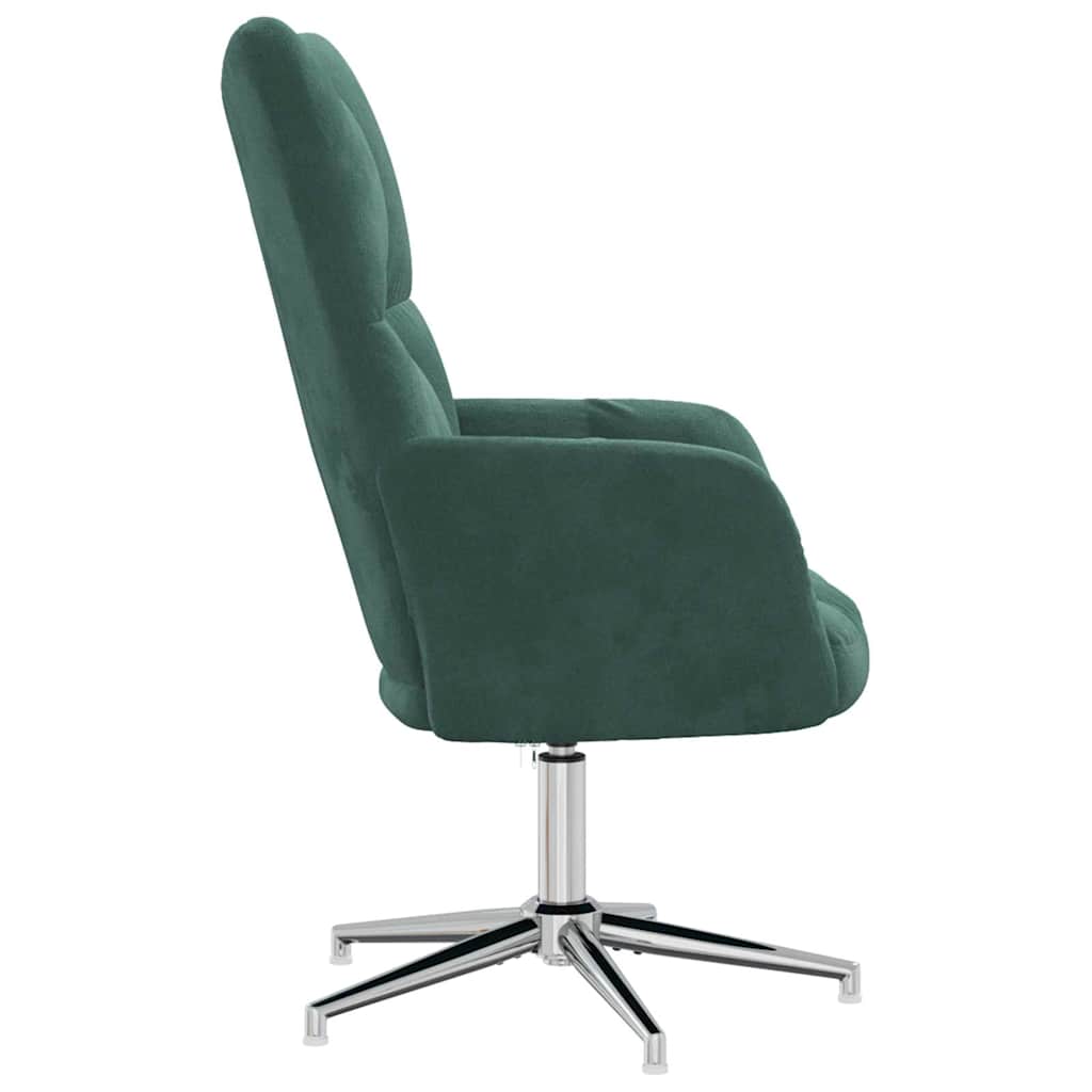 Relaxstoel fluweel donkergoen is nu te koop bij PeponiXL, paradijselijk wonen!