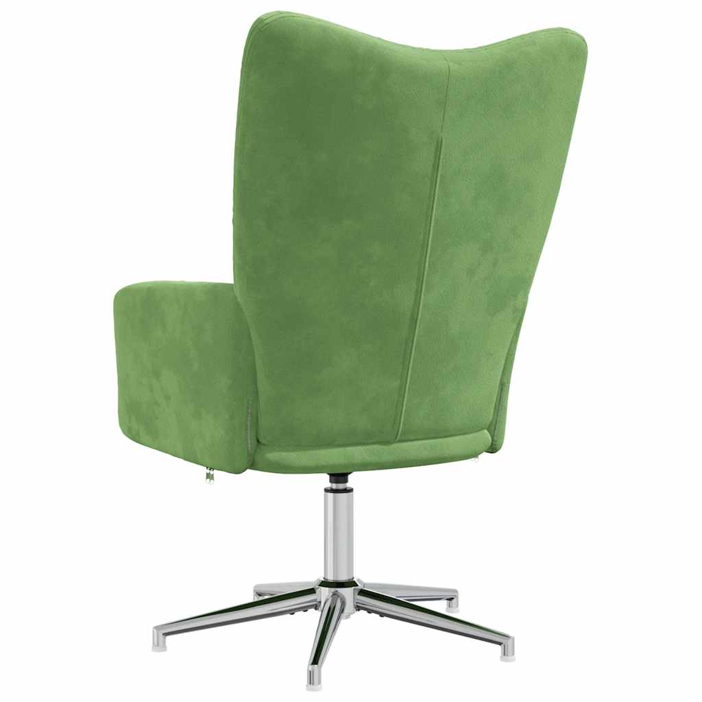 Relaxstoel fluweel lichtgroen is nu te koop bij PeponiXL, paradijselijk wonen!