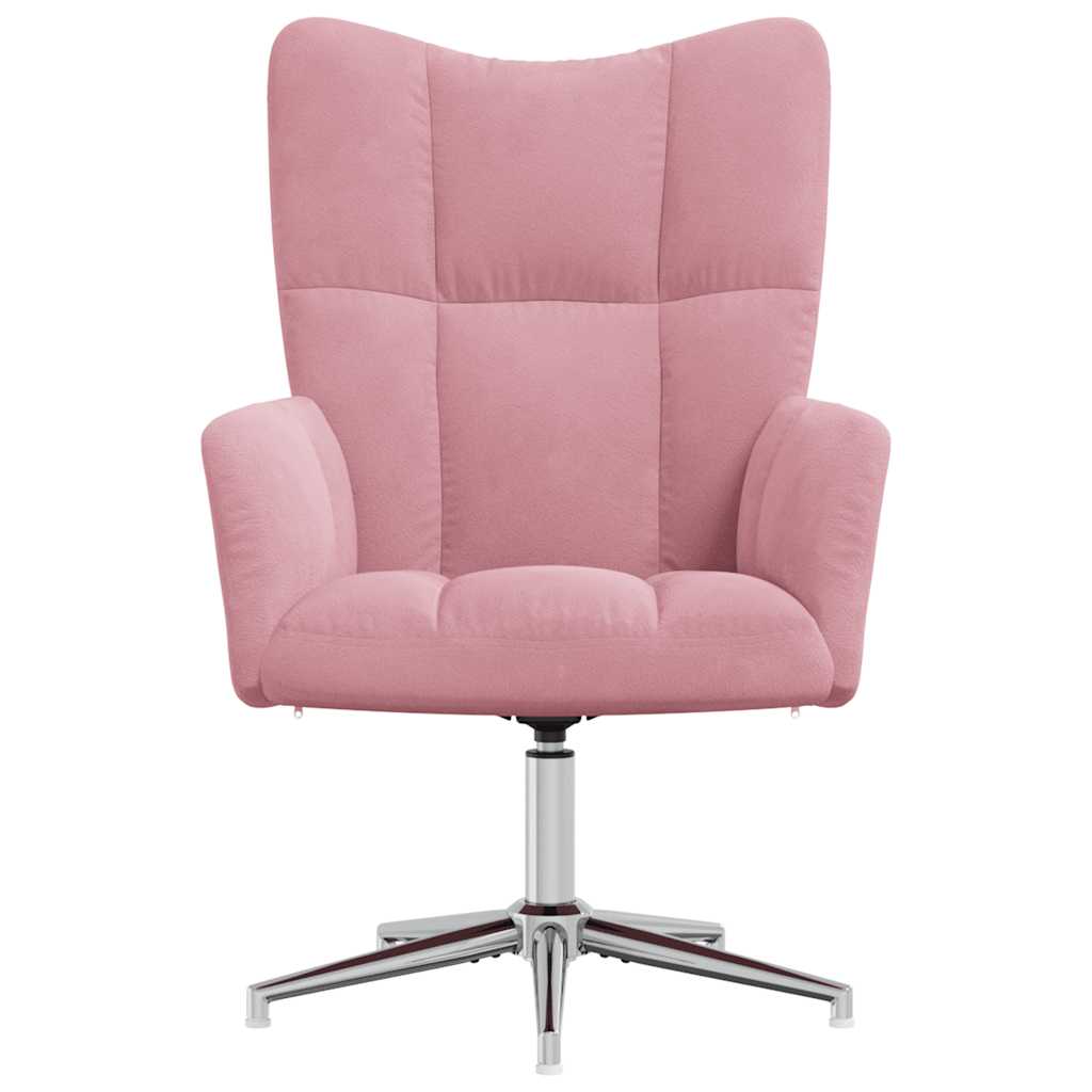 Relaxstoel fluweel roze is nu te koop bij PeponiXL, paradijselijk wonen!