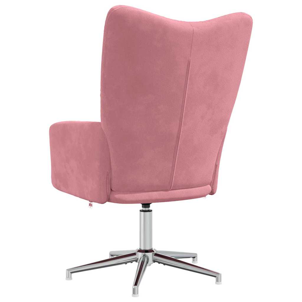 Relaxstoel fluweel roze is nu te koop bij PeponiXL, paradijselijk wonen!