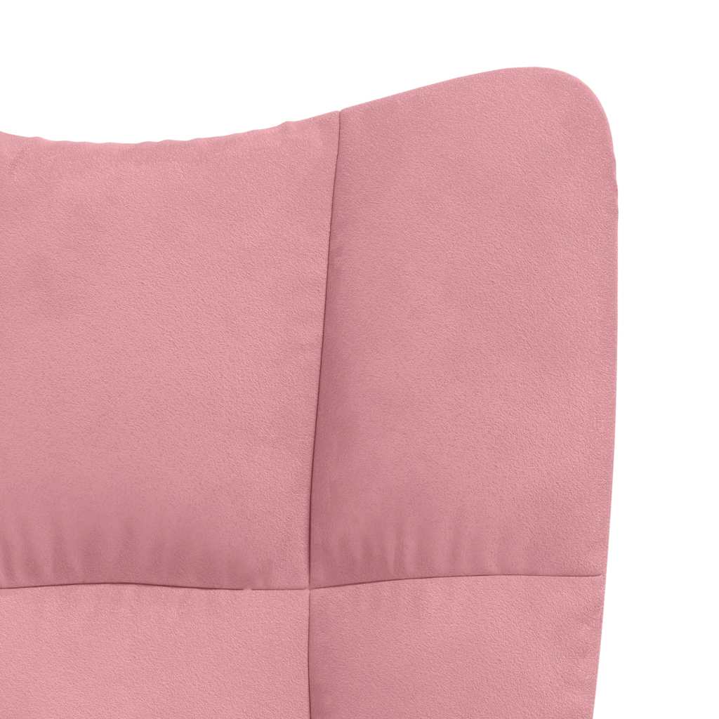Relaxstoel fluweel roze is nu te koop bij PeponiXL, paradijselijk wonen!