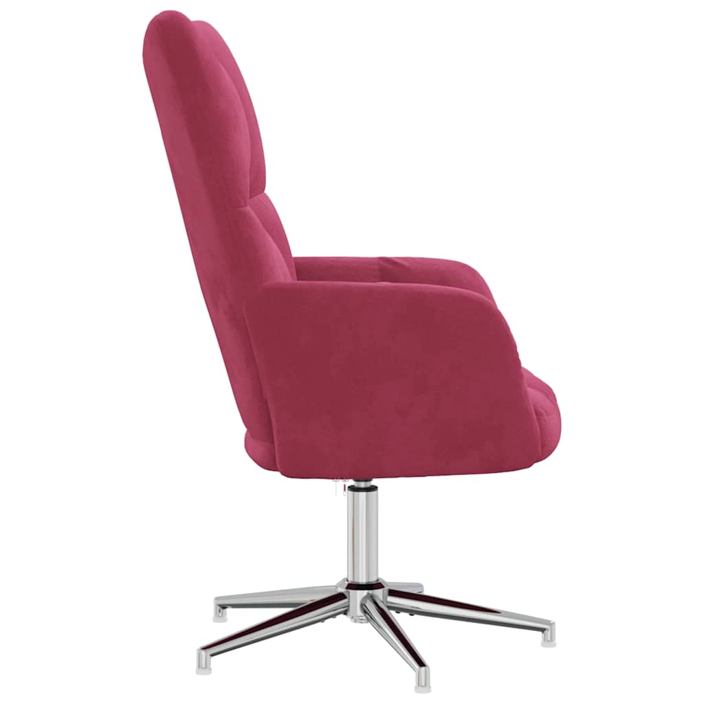 Relaxstoel fluweel wijnrood is nu te koop bij PeponiXL, paradijselijk wonen!