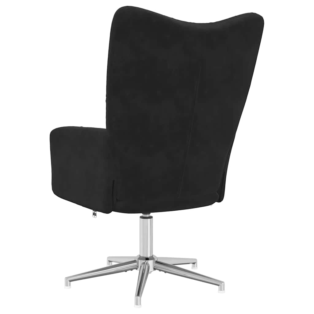 Relaxstoel fluweel zwart is nu te koop bij PeponiXL, paradijselijk wonen!