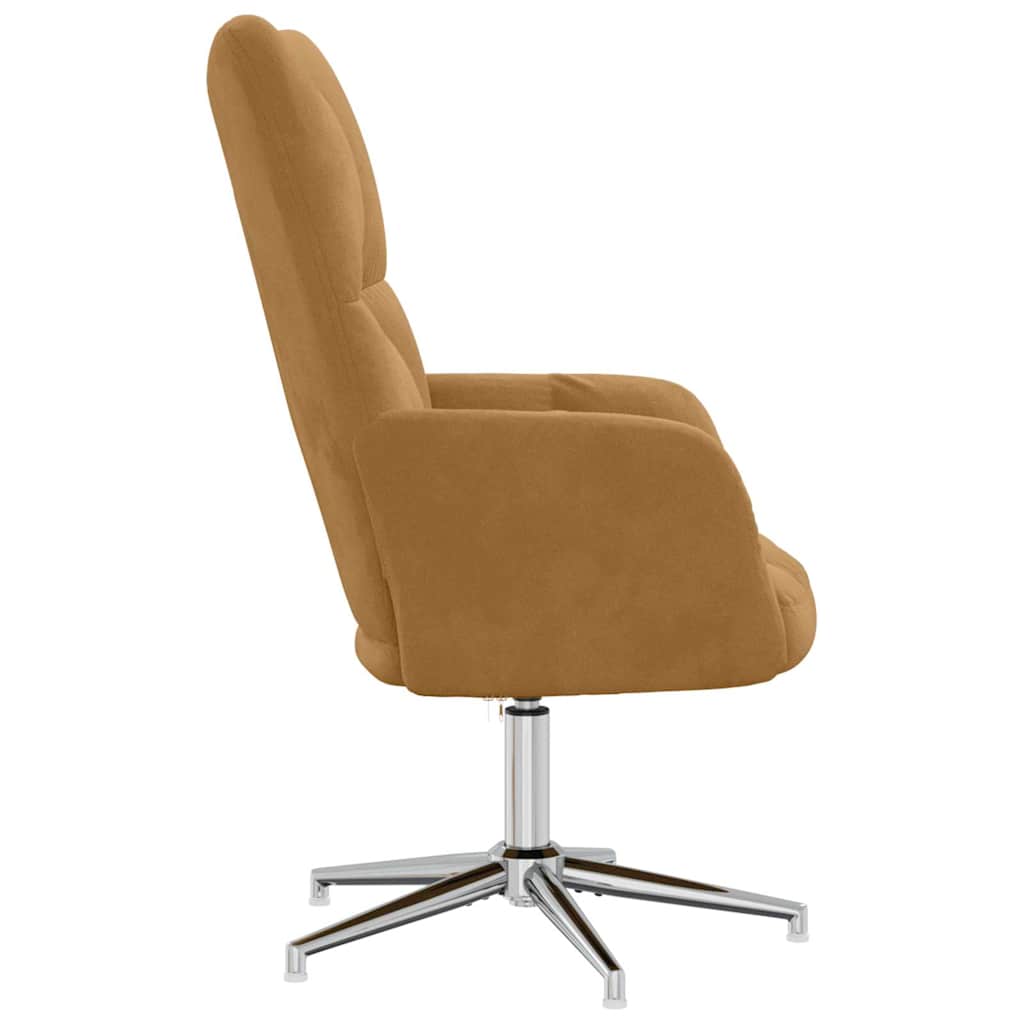 Relaxstoel fluweel bruin is nu te koop bij PeponiXL, paradijselijk wonen!