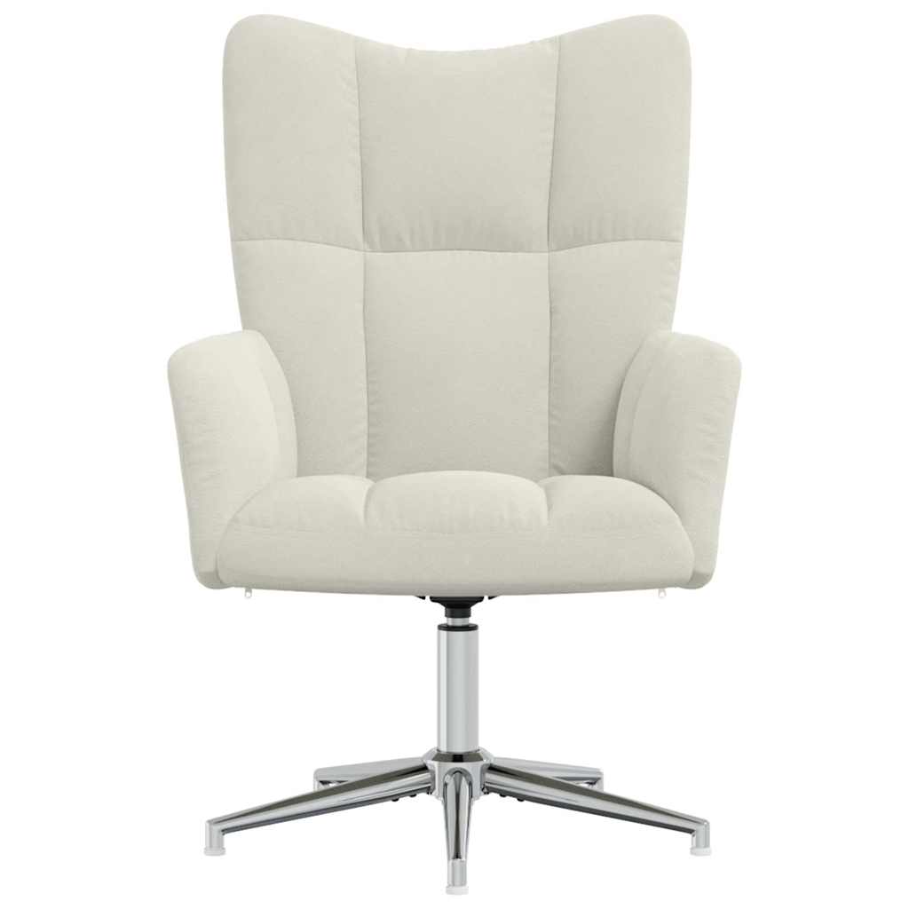 Relaxstoel fluweel crèmewit is nu te koop bij PeponiXL, paradijselijk wonen!