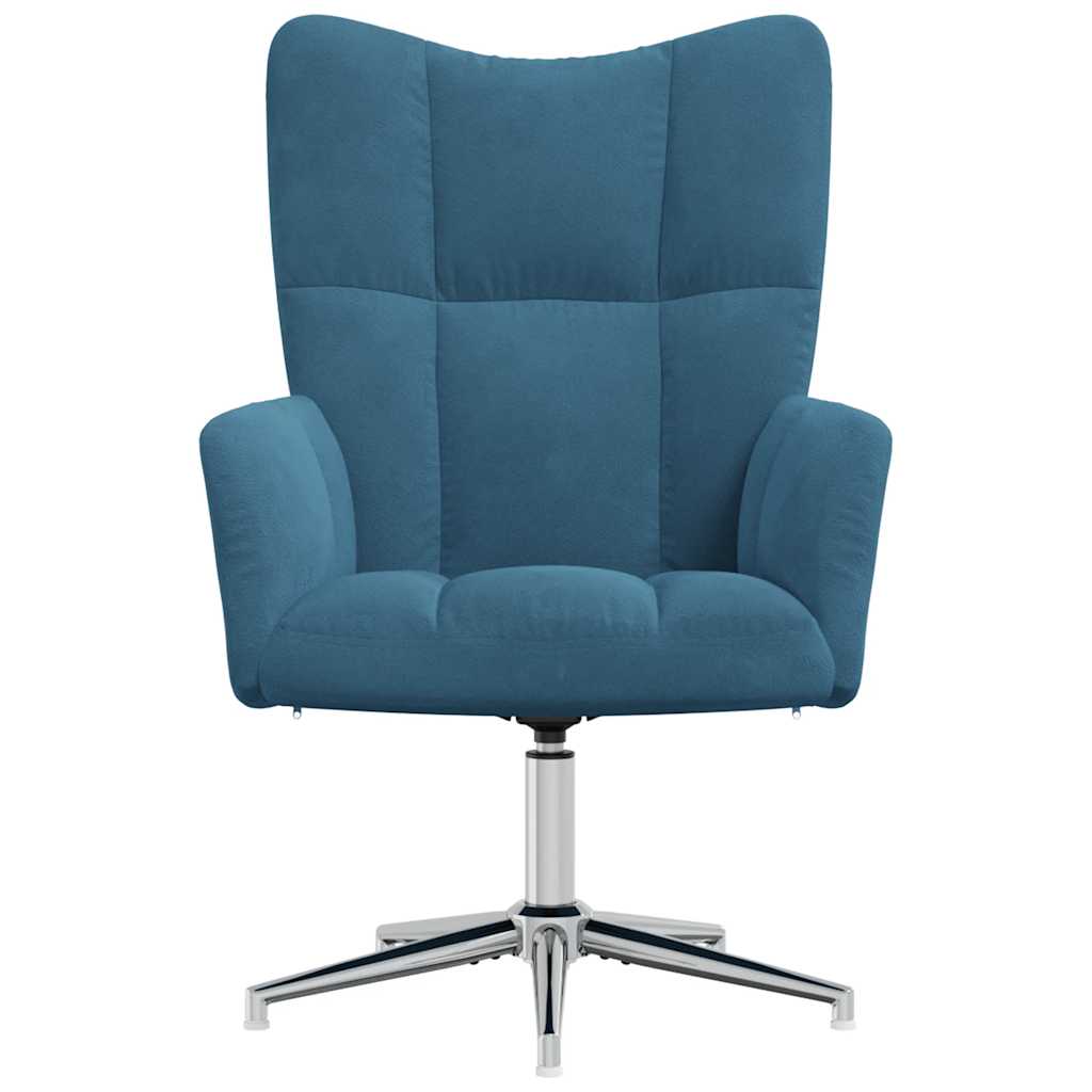 Relaxstoel fluweel blauw is nu te koop bij PeponiXL, paradijselijk wonen!