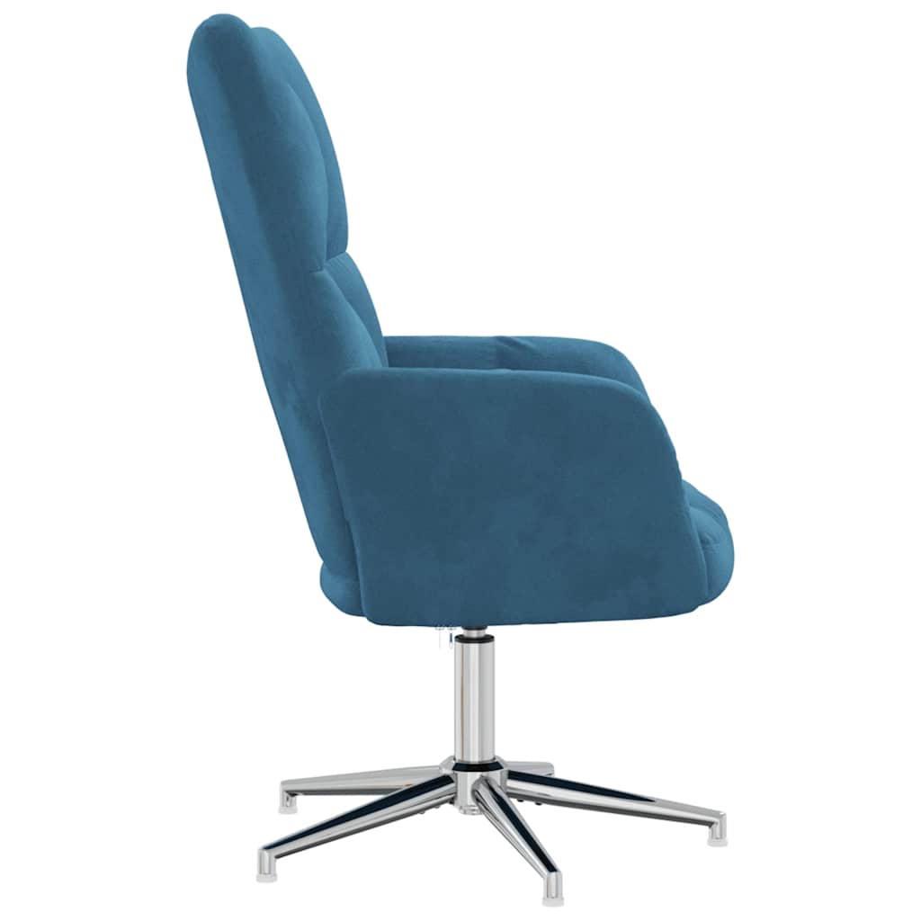 Relaxstoel fluweel blauw is nu te koop bij PeponiXL, paradijselijk wonen!