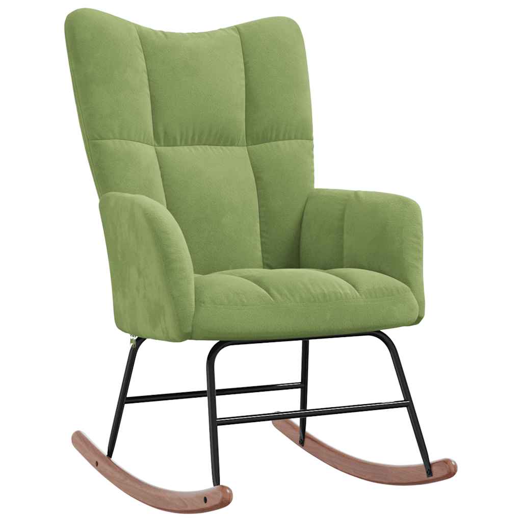 Schommelstoel fluweel lichtgroen is nu te koop bij PeponiXL, paradijselijk wonen!